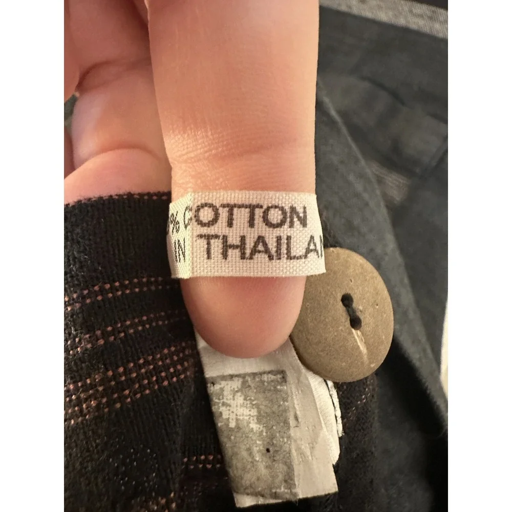 Yasuko Kurisaka Tunic One Size Cotton Lagenlook  Minimalist Oversized Asymmetric - Picture 7 of 16